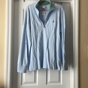 Men’s brook brothers light blue quarter zip